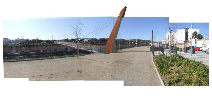 Entropia Arquitectura · Urbanització d'una passarel·la per vianants sobre la riera de la Bisbal del Vendrell