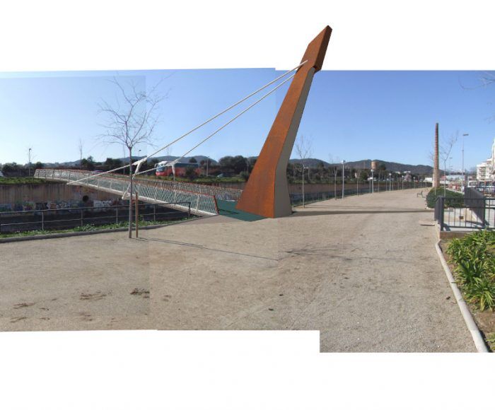 Entropia Arquitectura · Urbanització d'una passarel·la per vianants sobre la riera de la Bisbal del Vendrell